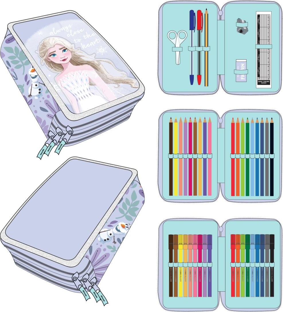 Pencil Case With Accessories Frozen