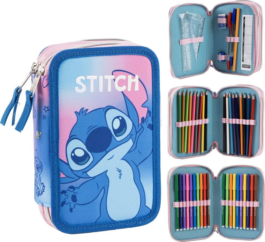 Pencil Case With Accessories Stitch