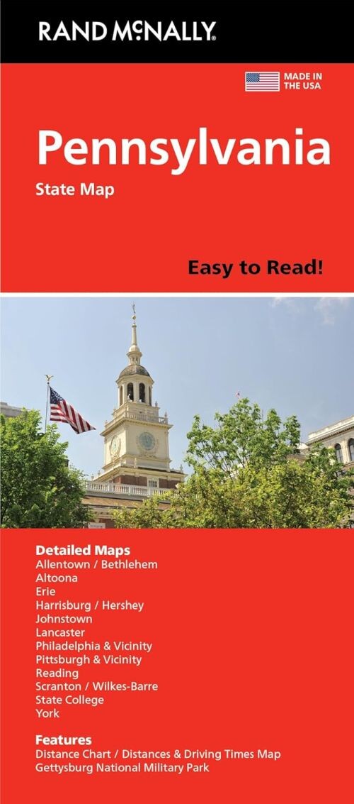 Pennsylvania State Map - Rand Mcnally - English book