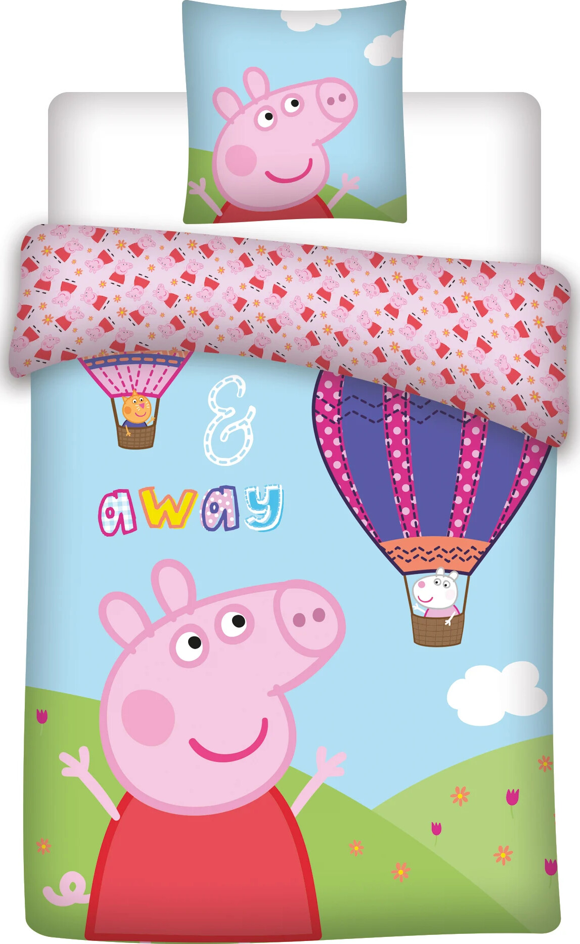 Peppa Pig - Sengetøj - 100x140 Cm - Junior Str. - Gurli Gris