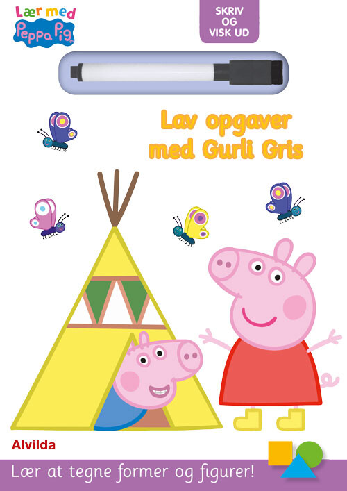 Billede af Peppa Pig - Lær Opgaver Med Gurli Gris - Skriv Og Visk Ud - Diverse - Bog hos Gucca.dk