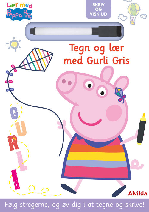 Billede af Peppa Pig - Tegn Og Lær Med Gurli Gris - Skriv Og Visk Ud - Diverse - Bog hos Gucca.dk