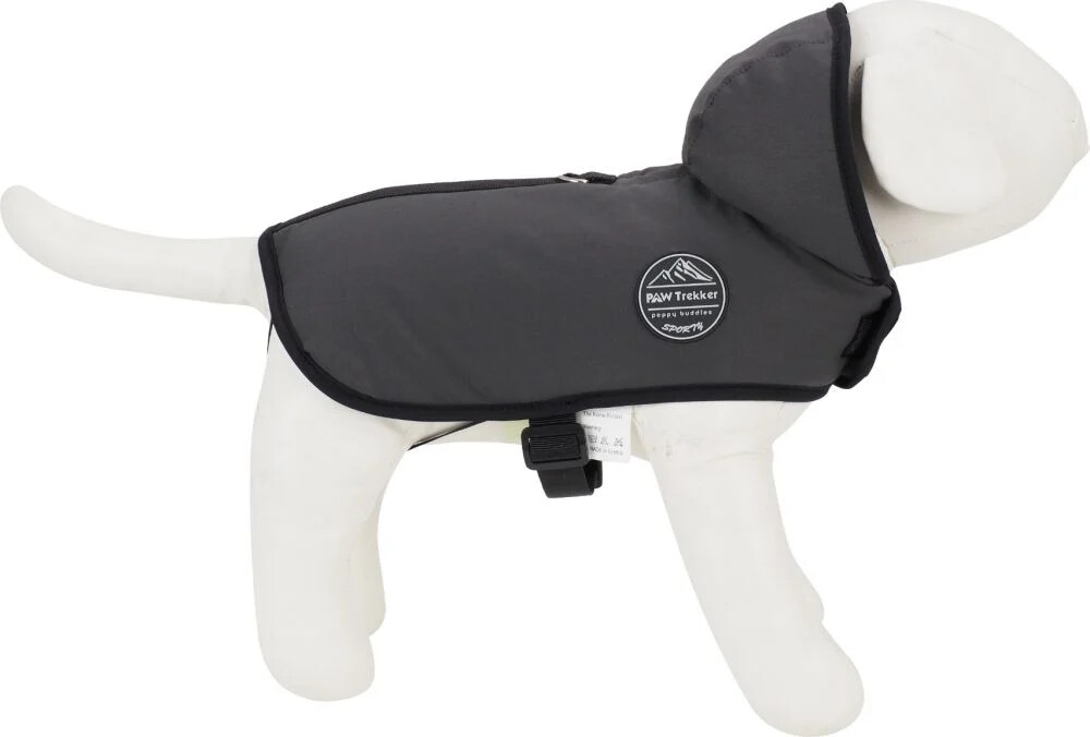 Peppy Buddy - Dog Jacket With Zipper, Black, M 40 Cm - Peppy Buddies
