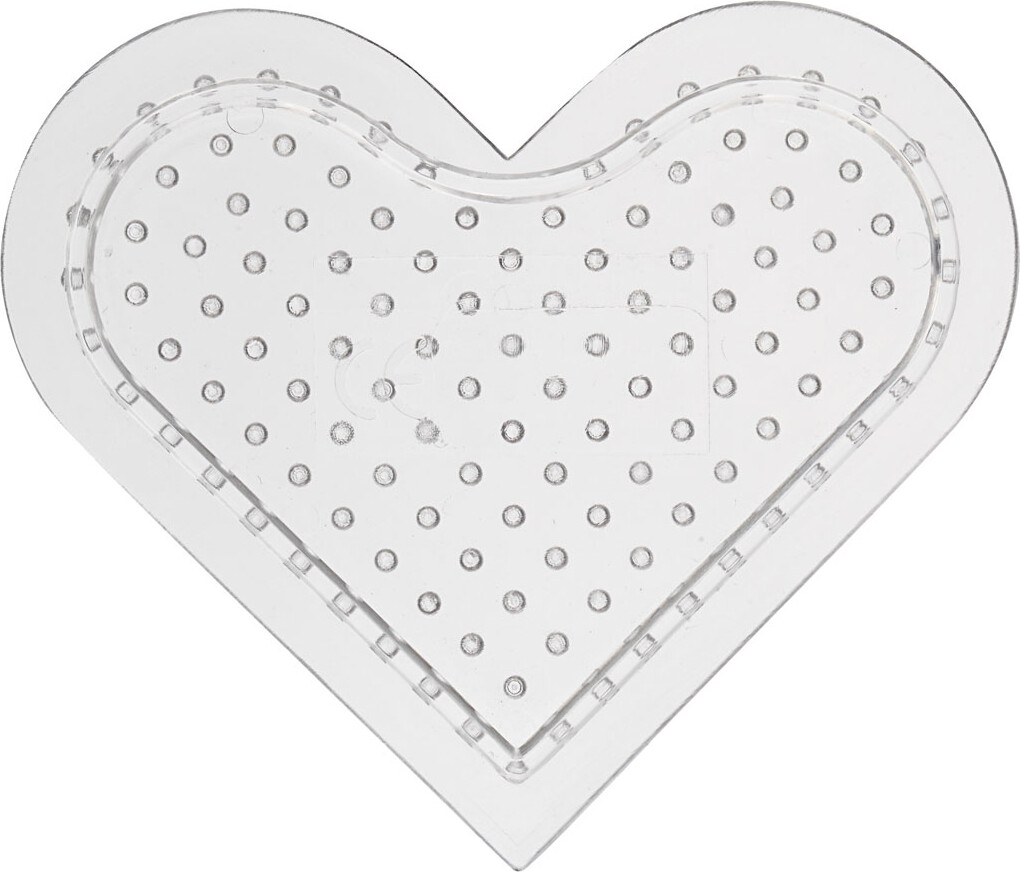 Perleplade - Lille Hjerte - Medium - 10 Stk.