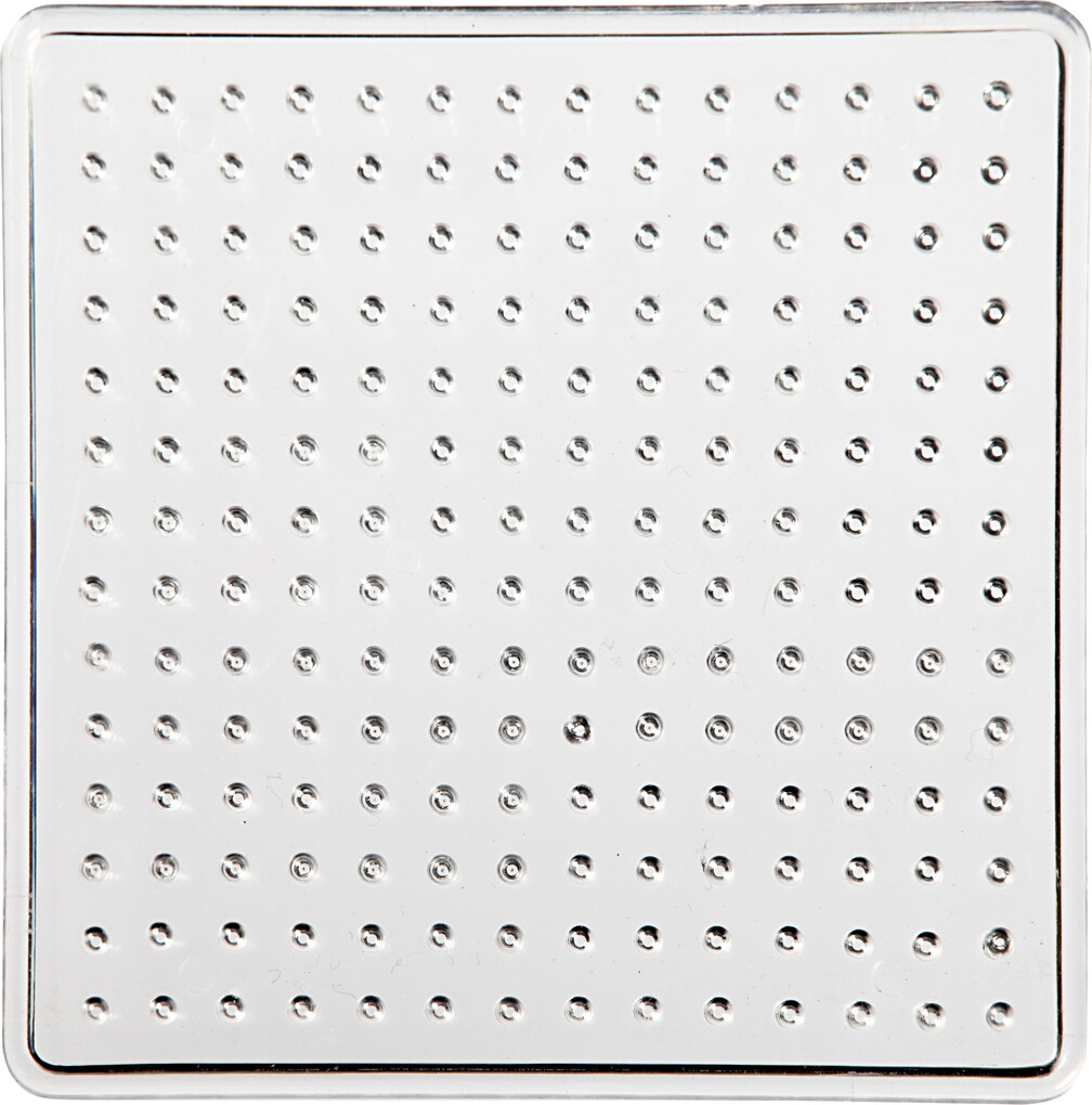 Perleplade - Lille Kvadrat Firkant - Medium - Str. 7x7 Cm - 10 Stk.