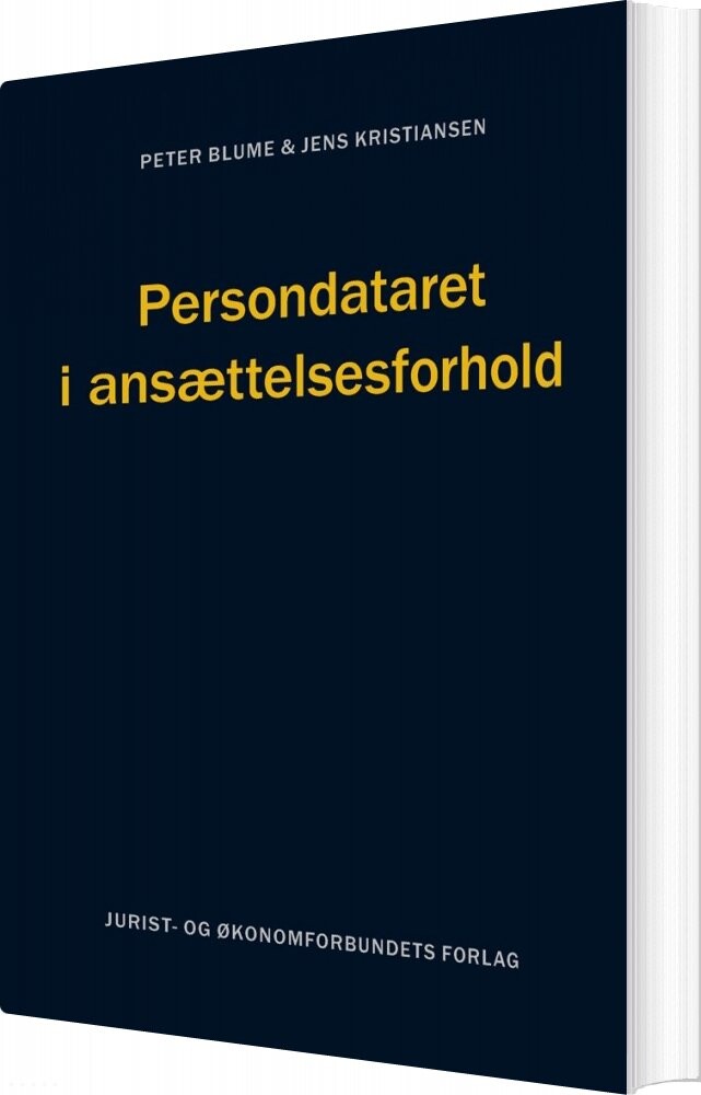 Persondataret I Ansættelsesforhold - Peter Blume - Bog