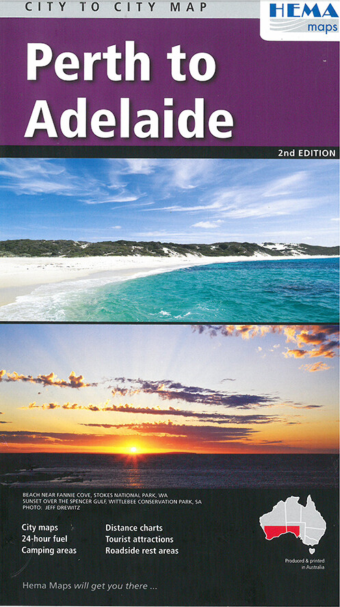 Billede af Perth To Adelaide - Hema Maps - English Book