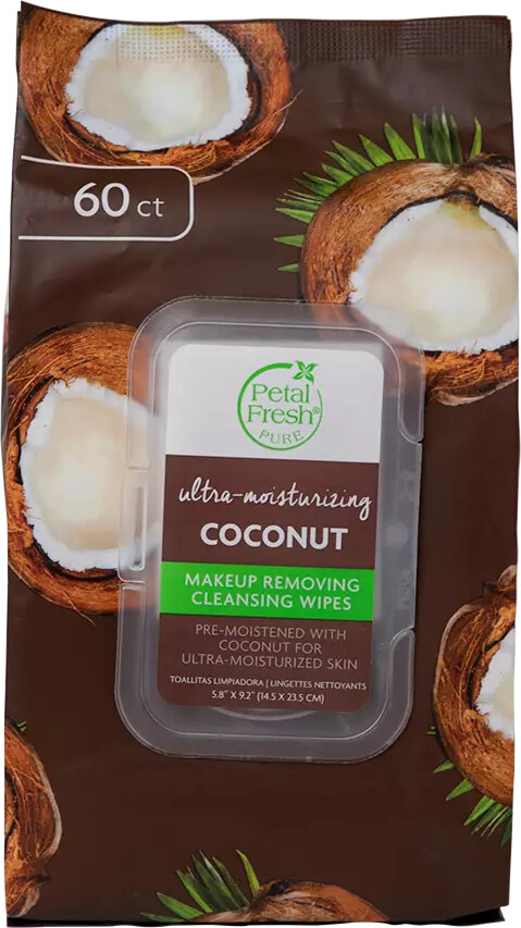 Petal Fresh Pure Ultra-Moisturizing Coconut Makeup Removing Wipes