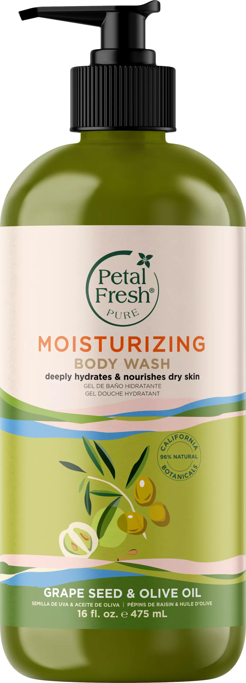 Petal Fresh - Pure Grape Seed & Olive Oil Body Wash 475 Ml