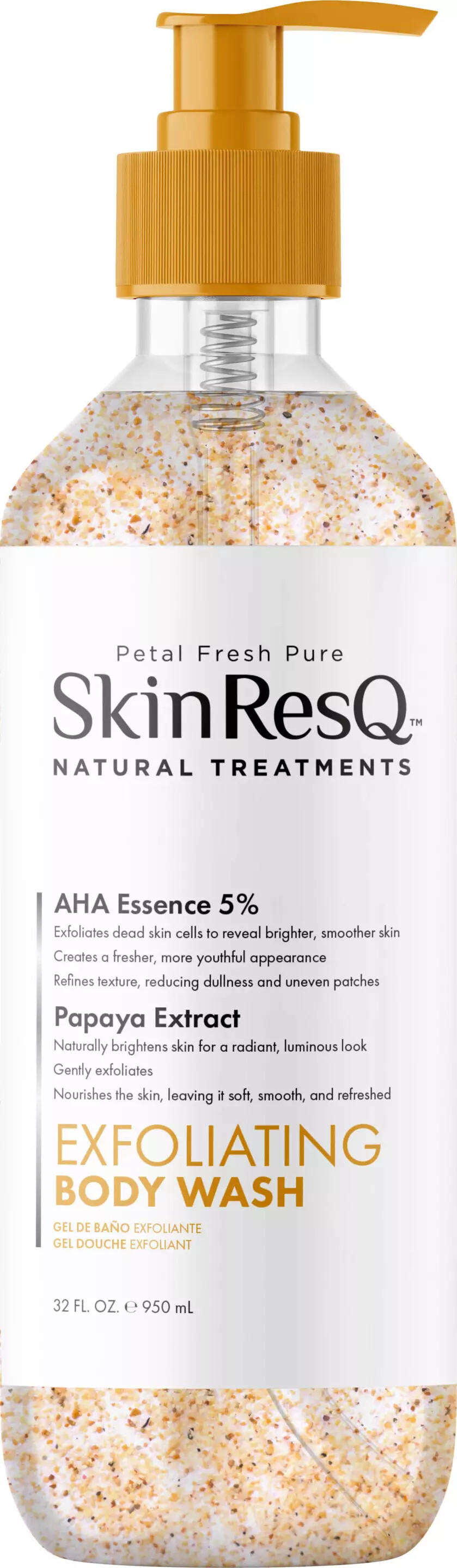 Petal Fresh - Skin Resq Exfoliating Body Wash Papaya -950 Ml.
