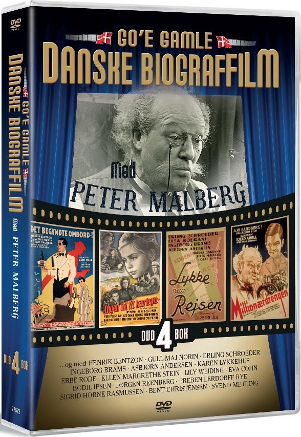 Peter Malberg - Goé Gamle Danske Biograffilm - Med Peter Malberg - DVD - Film