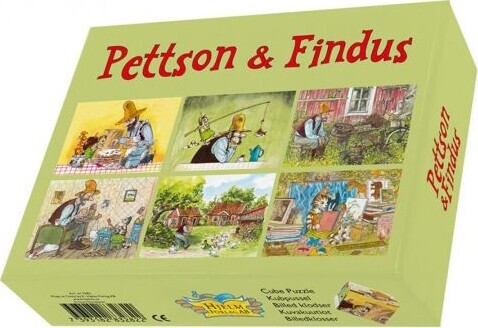 Peddersen Og Findus - Puslespil Klodser - 12 Klodser - Hjelm Forlag