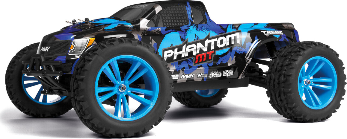 Se Maverick - Rc Phantom Rtr Fjernstyret Monster Truck - 1:10 - Blå - Mv150603 hos Gucca.dk