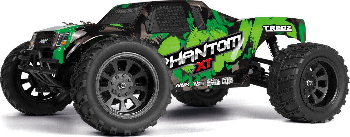 Se Maverick - Rc Phantom Xt Fjernstyret Rtr Truggy - 1:10 - Grøn - Mv150600 hos Gucca.dk