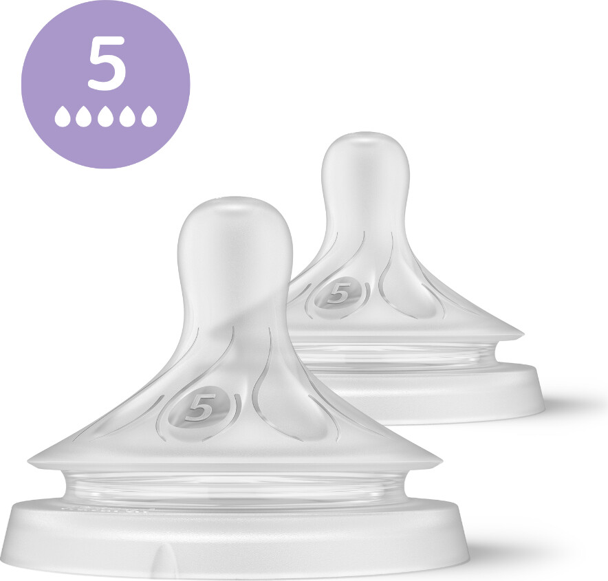 Philips Avent - Natural Response Suttehoved - Flow 5 - 2 Stk