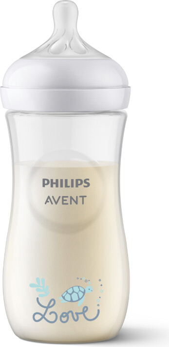 Philips Avent - Sutteflaske, 1 Flaske, 330 Ml, Sut Med Hurtig Gennemløb, 6m+