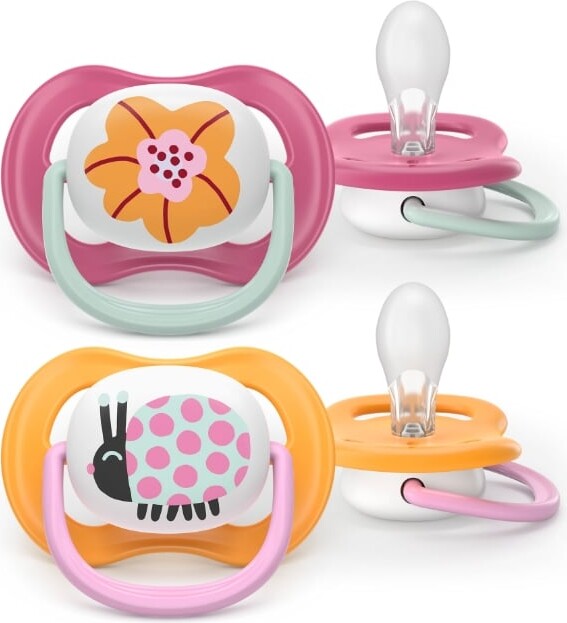 Philips Avent Sutter - Ultra Air - 0-6 Måneder - Pink Orange