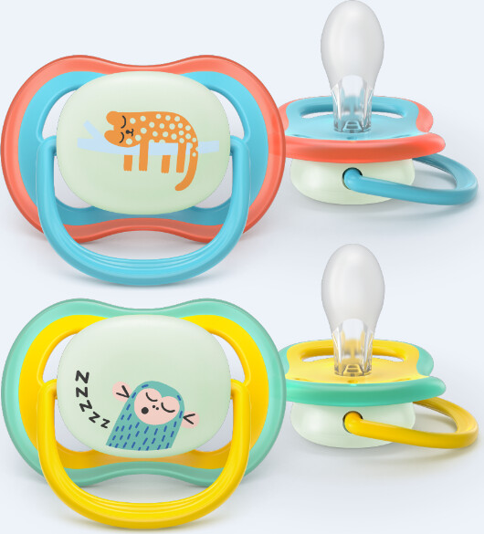 Philips Avent Ultra Air Night Sutter - Fra 18 Måneder - Gul Blå