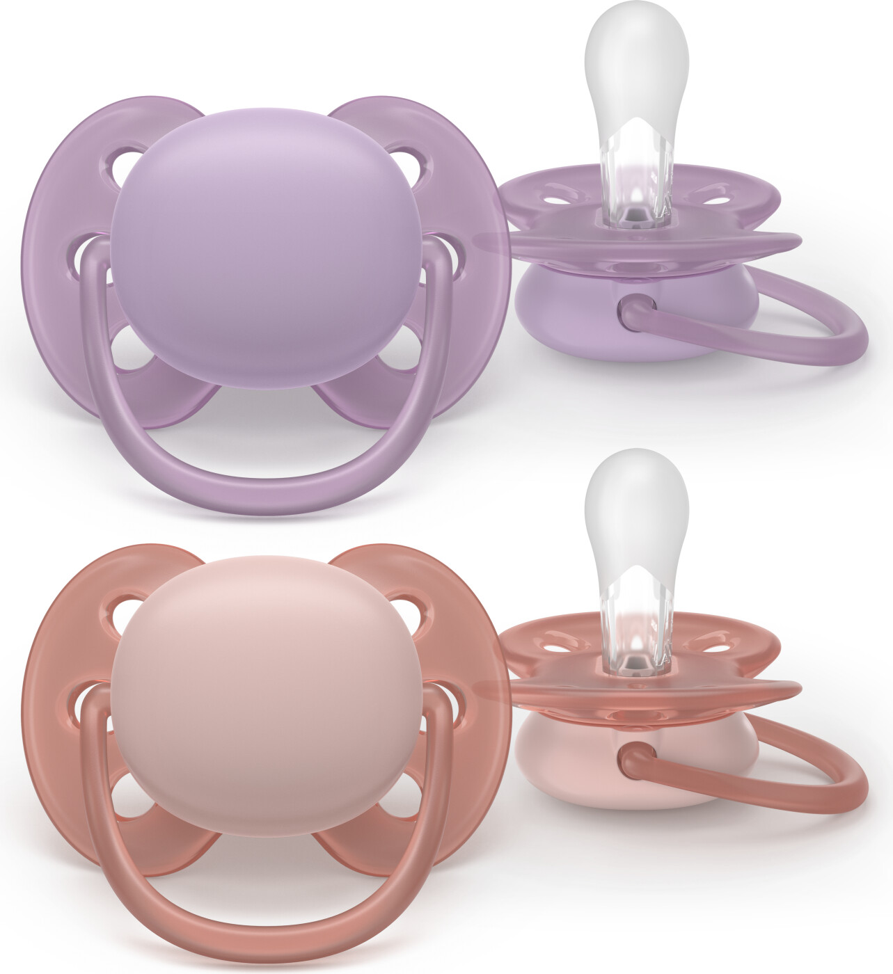 Philips Avent Ultra Air Night Sutter - 6-18 Måneder - Lilla Lyserød