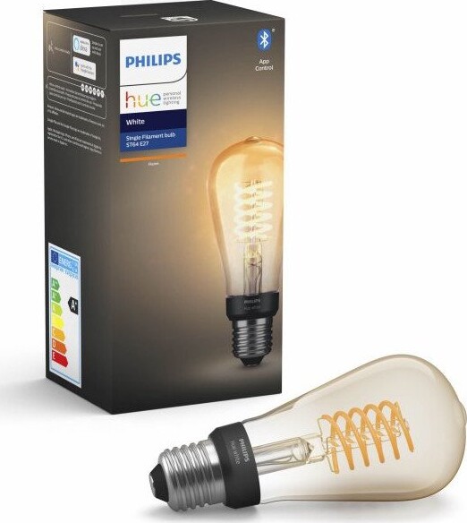 Philips Hue - Filament St64 - E27 Led Bluetooth Pære - Hvid