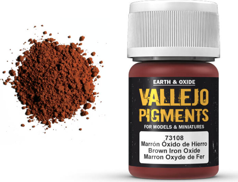 Vallejo - Pigments - Brown Iron Oxide - 35 Ml - 73108