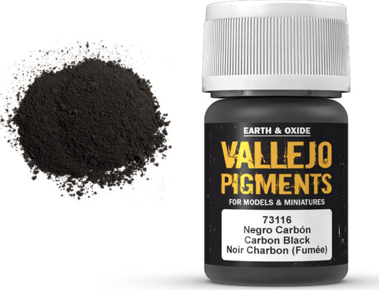 Vallejo - Pigments - Carbon Black - 35 Ml - 73116