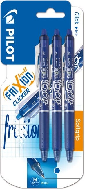 Pilot - Frixion Clicker 0.7 - Blå (pakke Med 3)