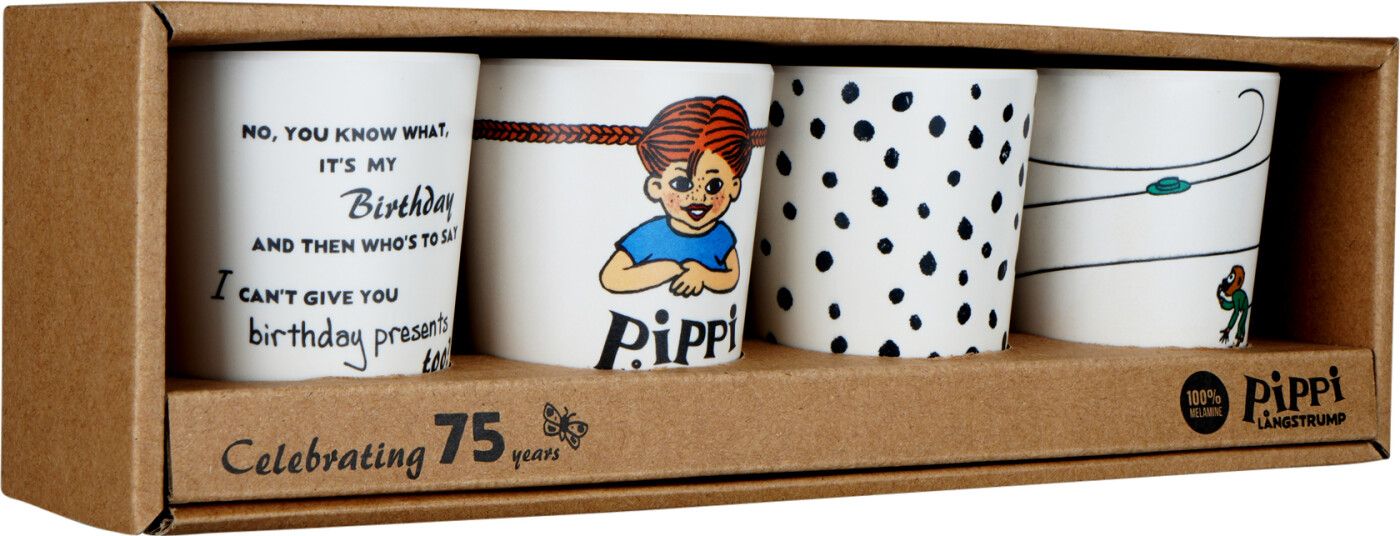 Pippi - Kopper I Melamin - 4 Stk