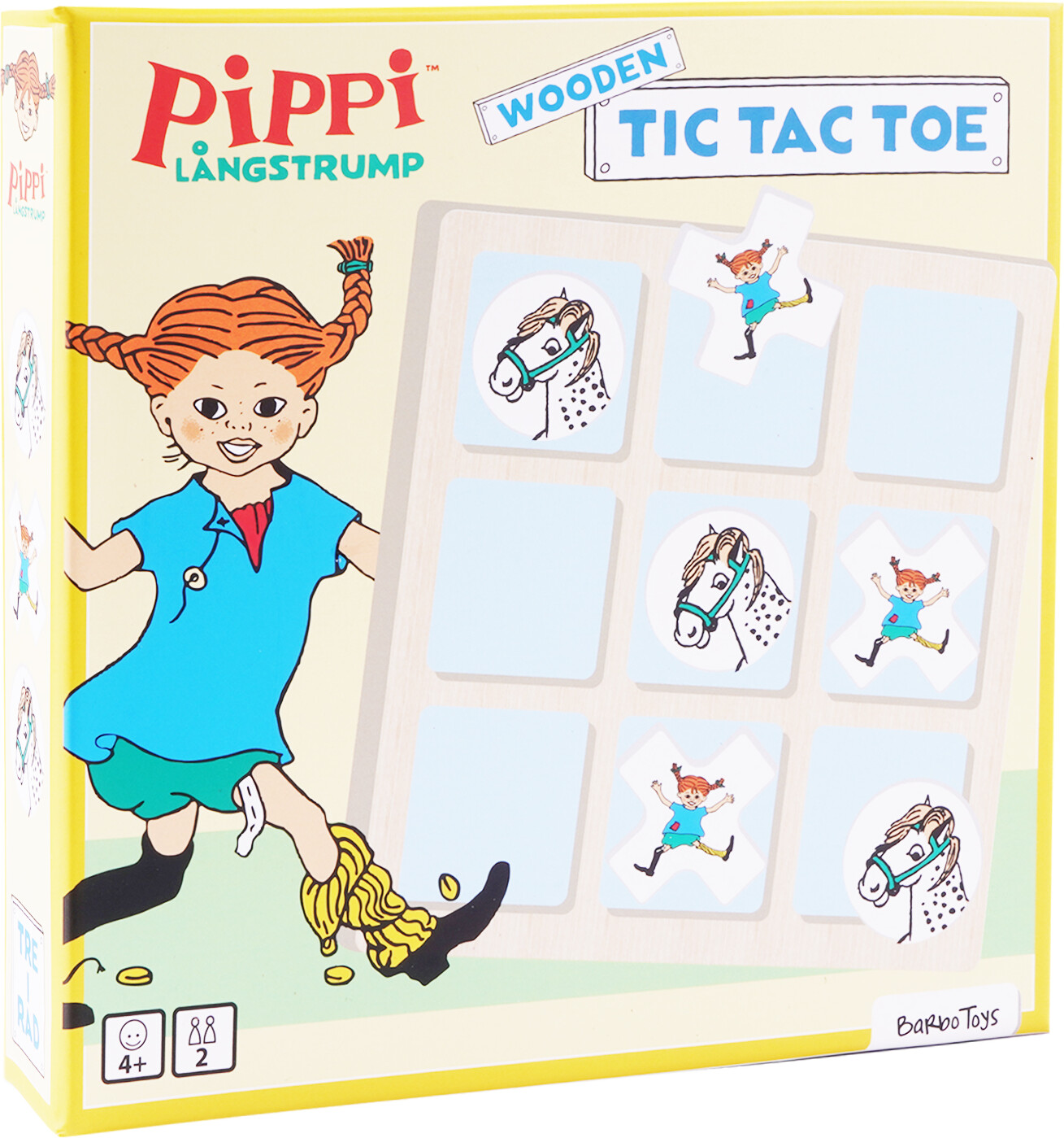 Pippi - Kryds og Bolle i træ