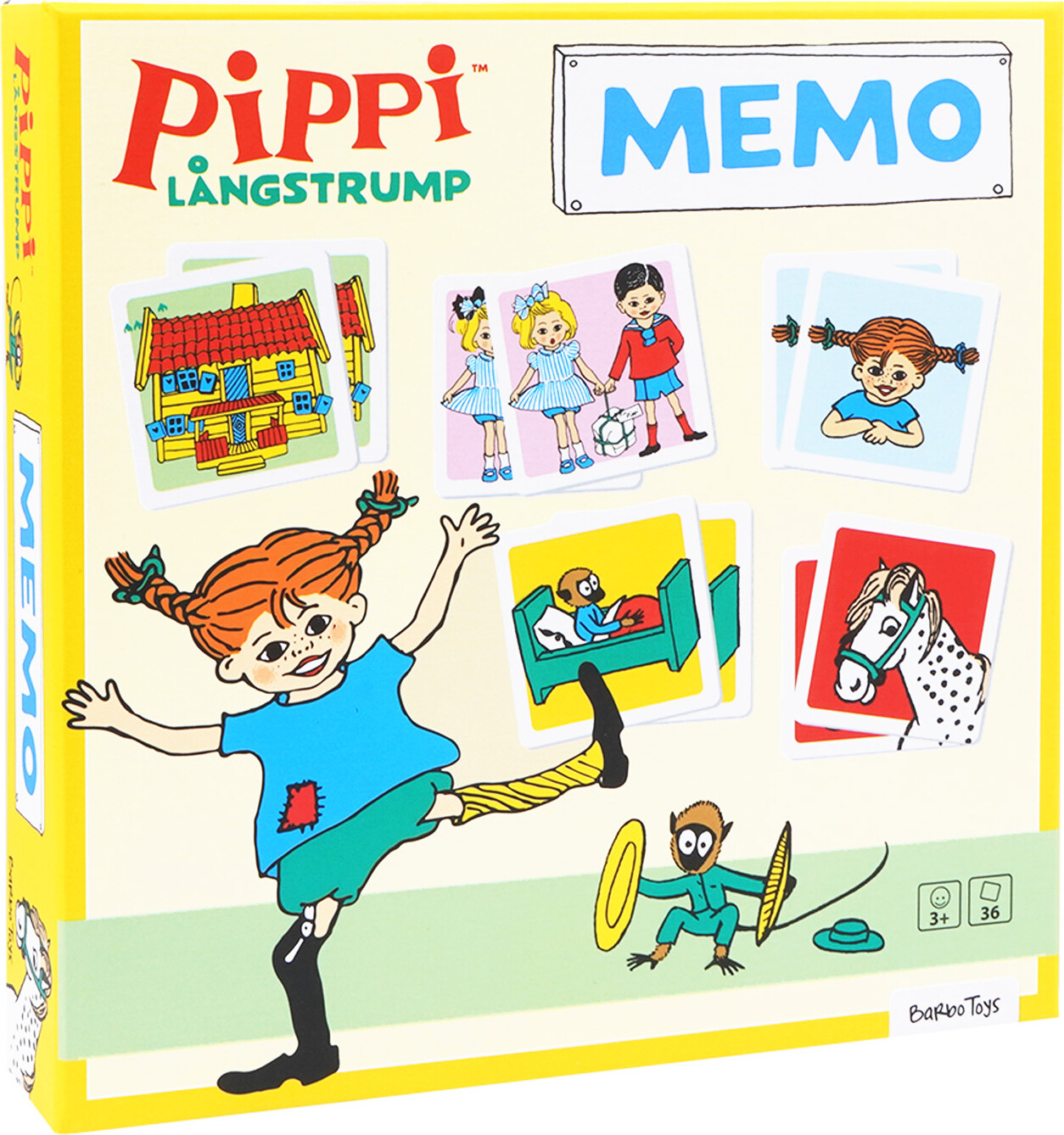Pippi Langstrømpe - Vendespil - 36 Kort