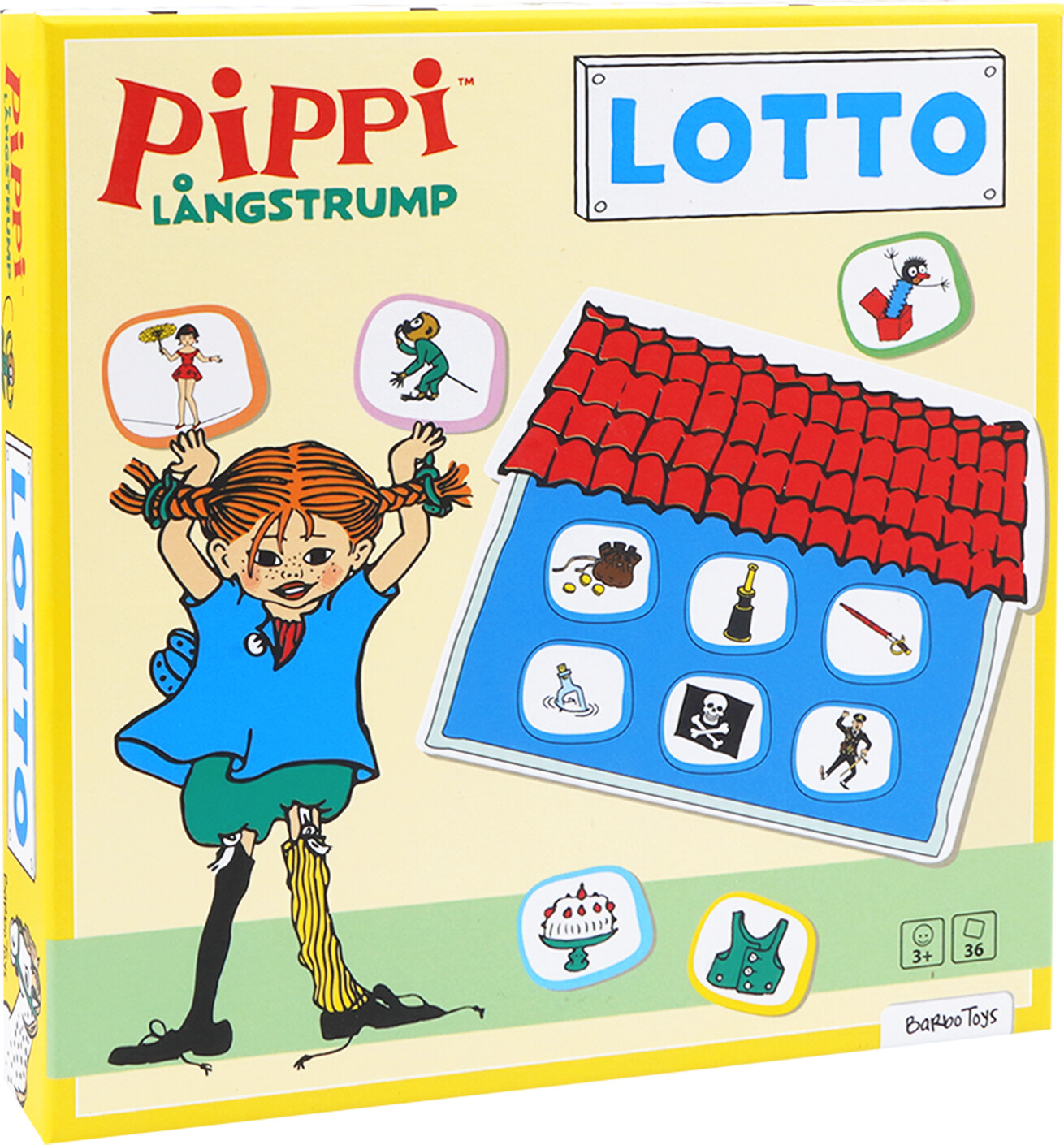 Pippi Langstrømpe Vendespil - 36 Kort