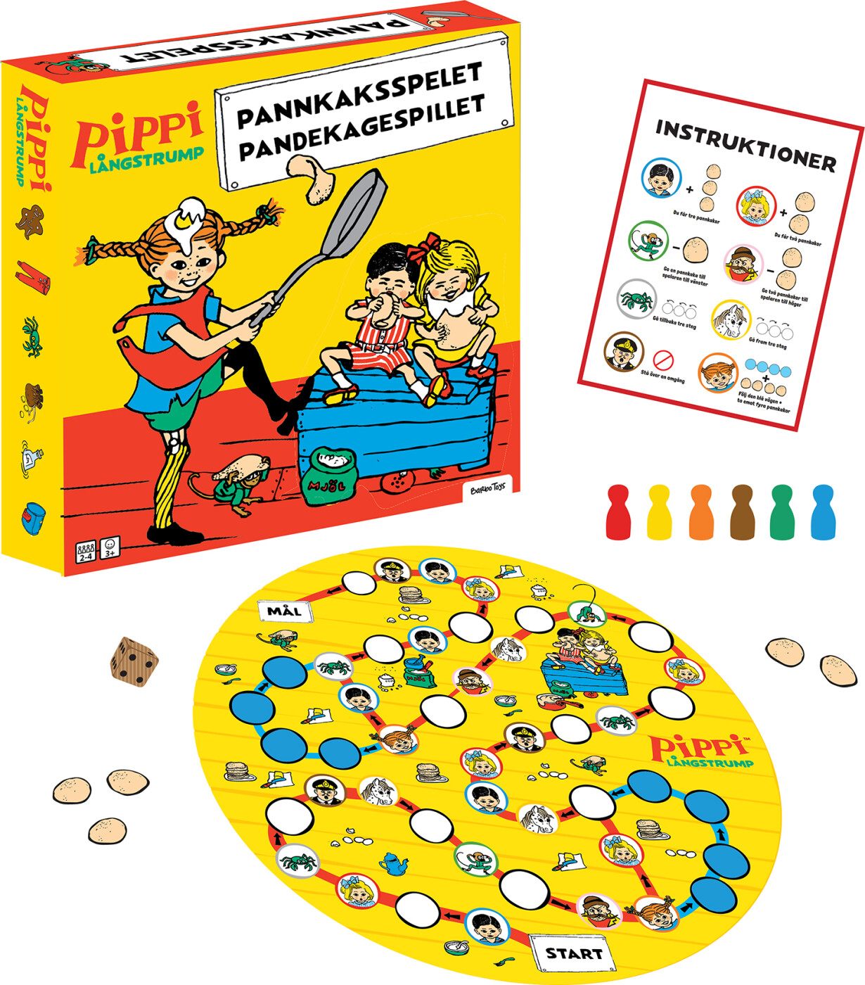 Pippi Langstrømpe Spil - Pandekagespillet
