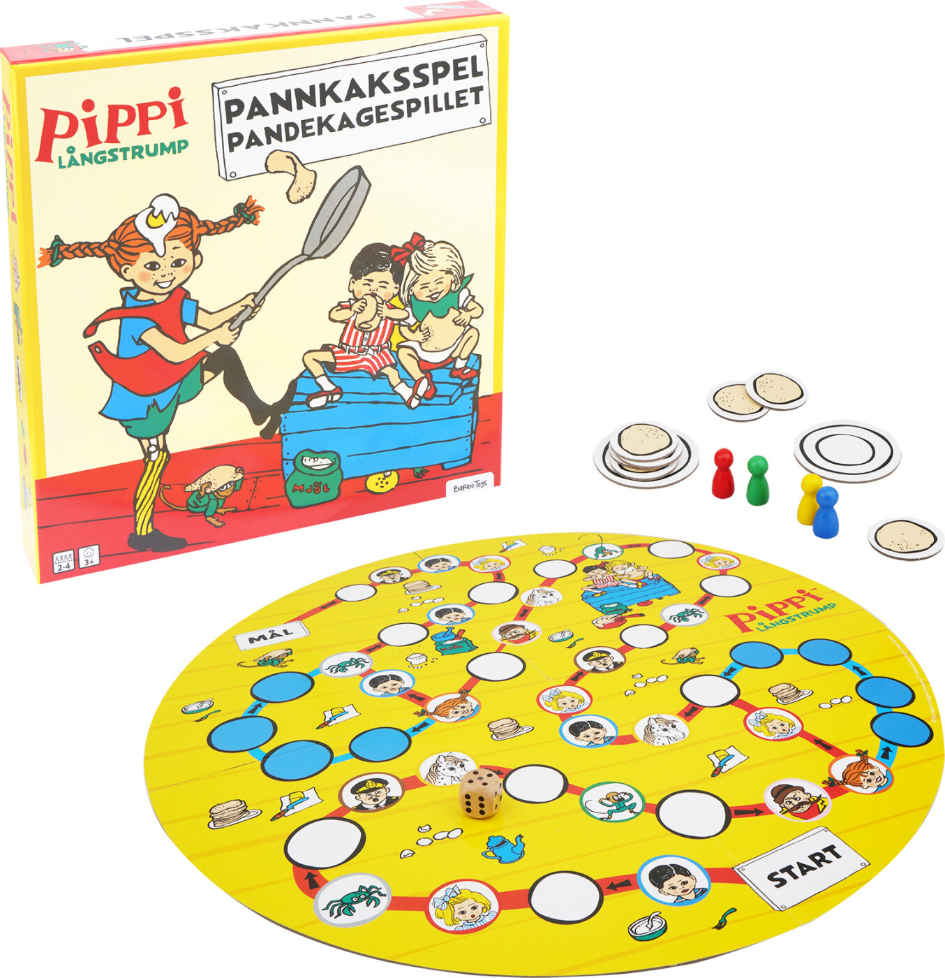 Pippi Langstrømpe Spil - Pandekagespillet