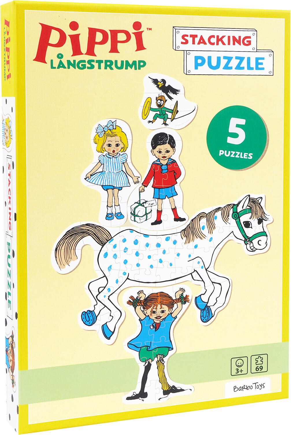 Pippi Langstrømpe Puslespil - Stable - 5i1