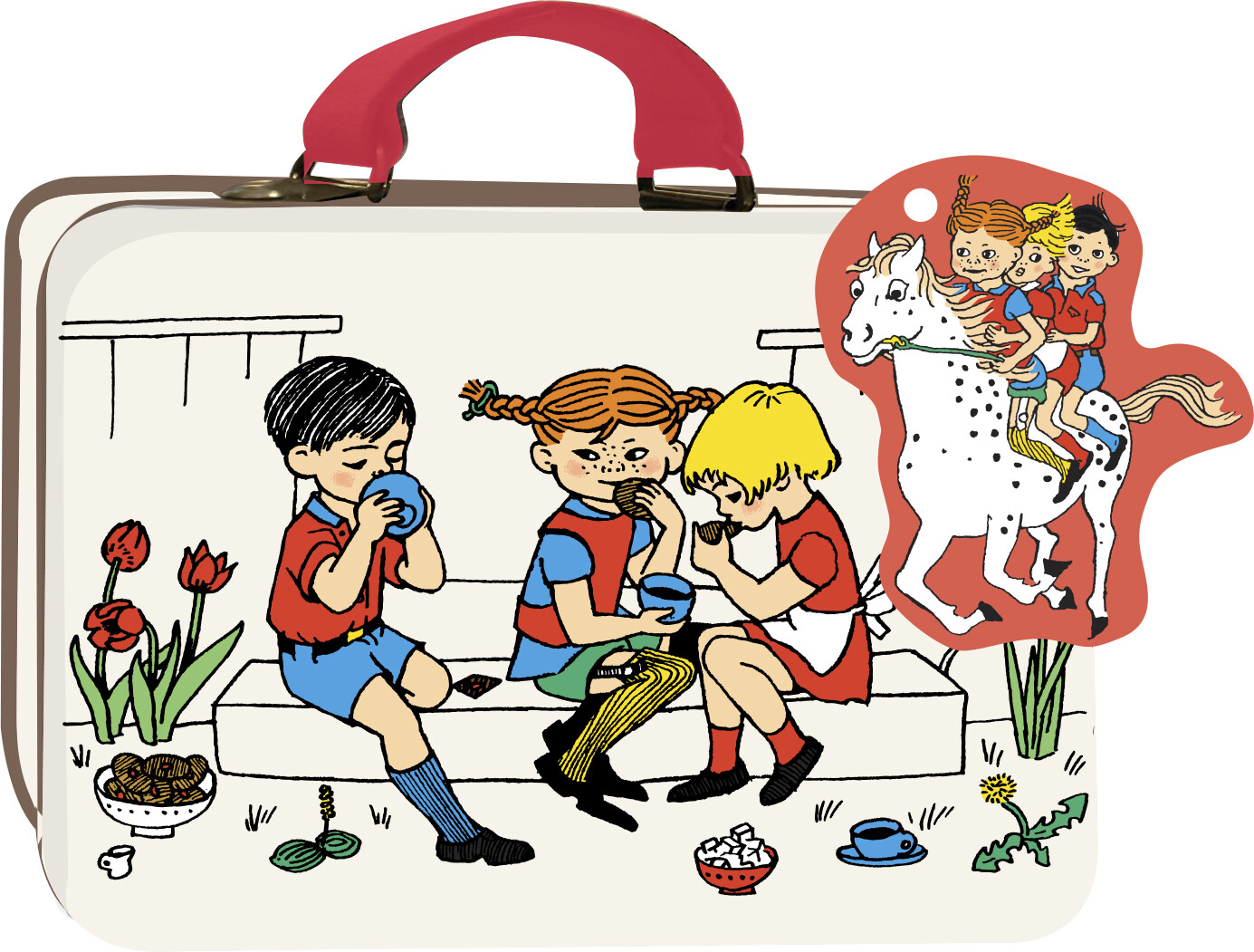 Pippi - Lille Tin Kuffert - Beige