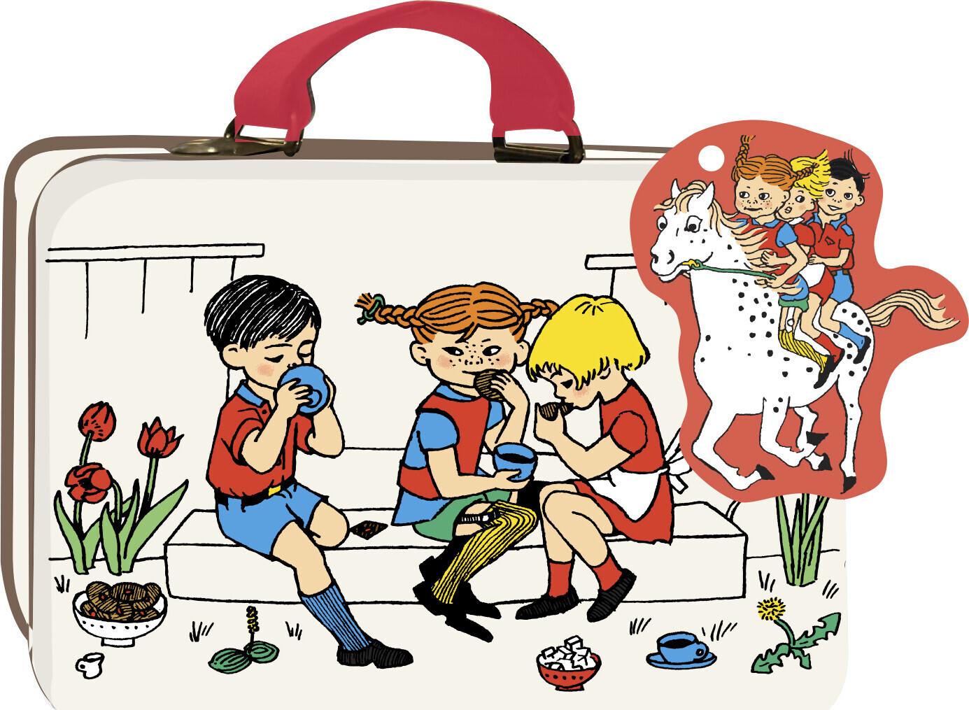 Pippi - Lille Tin Kuffert - Beige