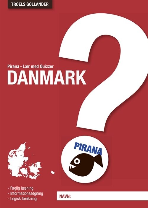 Billede af Pirana - Lær Med Quizzer Danmark - Troels Gollander - Bog