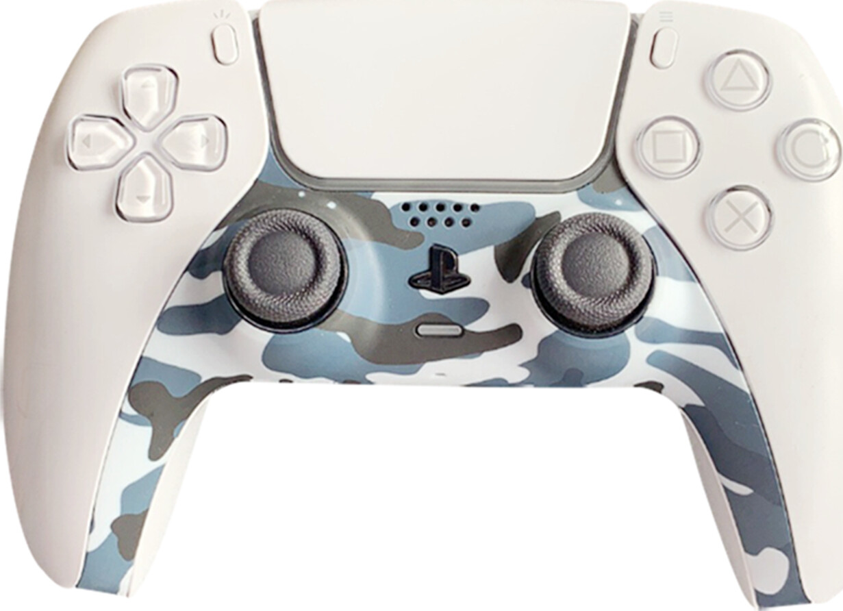 Ps5 Controller Skin - Camo - Blå - Piranha