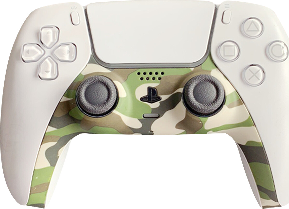 Ps5 Controller Skin - Camo - Grøn - Piranha