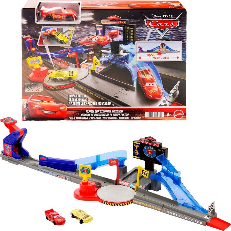Disney Pixar Cars - Piston Cup Stunting Speedway - Mattel Jhl42