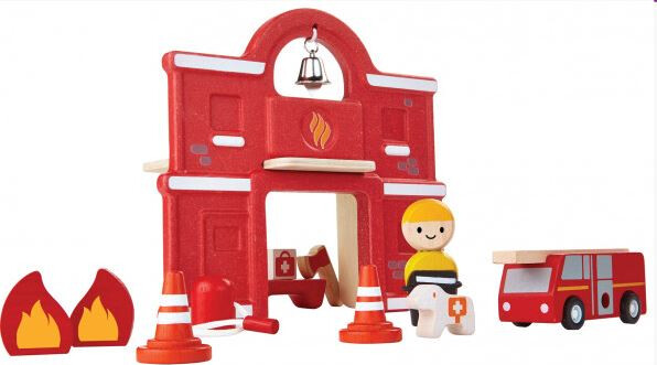 Plantoys - Brandstation Med Brandbil