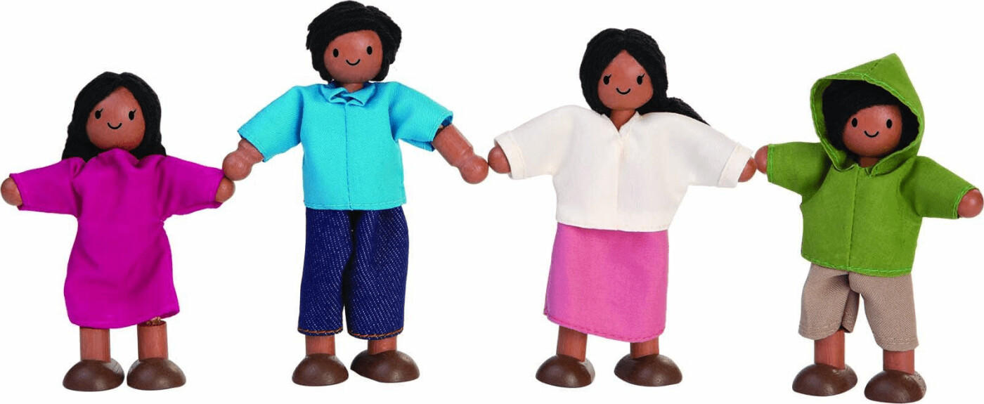 Plantoys - Dukkefamilie Med Mor - Far Og 2 Børn