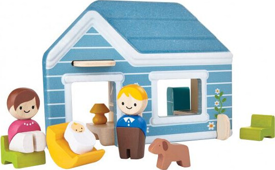 Plantoys - Hus Med Mor - Far - Hund Og Baby