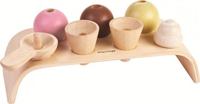 Plantoys - Isvafler I Sæt - 8 Dele - Legemad I Træ