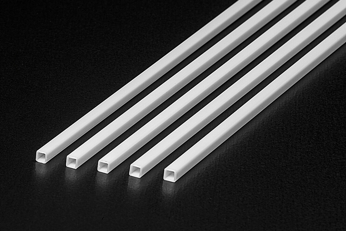 Plastic Beams 3mm Square Tube (5pcs.) - 70261 - Tamiya