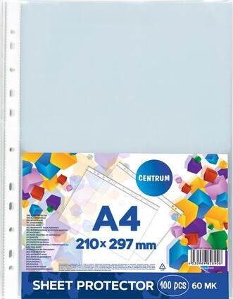 Plastlomme A4 - 60 Micron - 100 Stk - Centrum