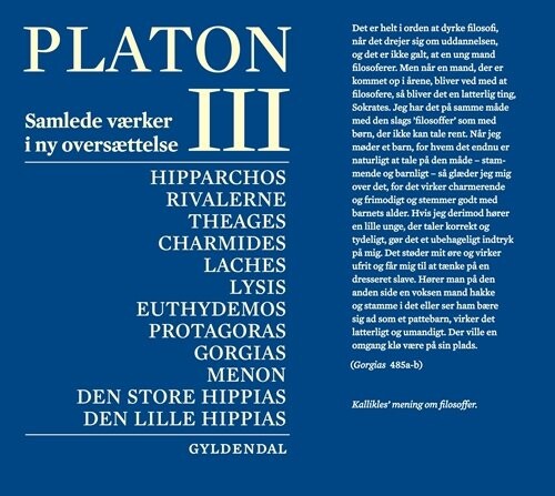 Billede af Platon. Bind 3 - Platon - Bog