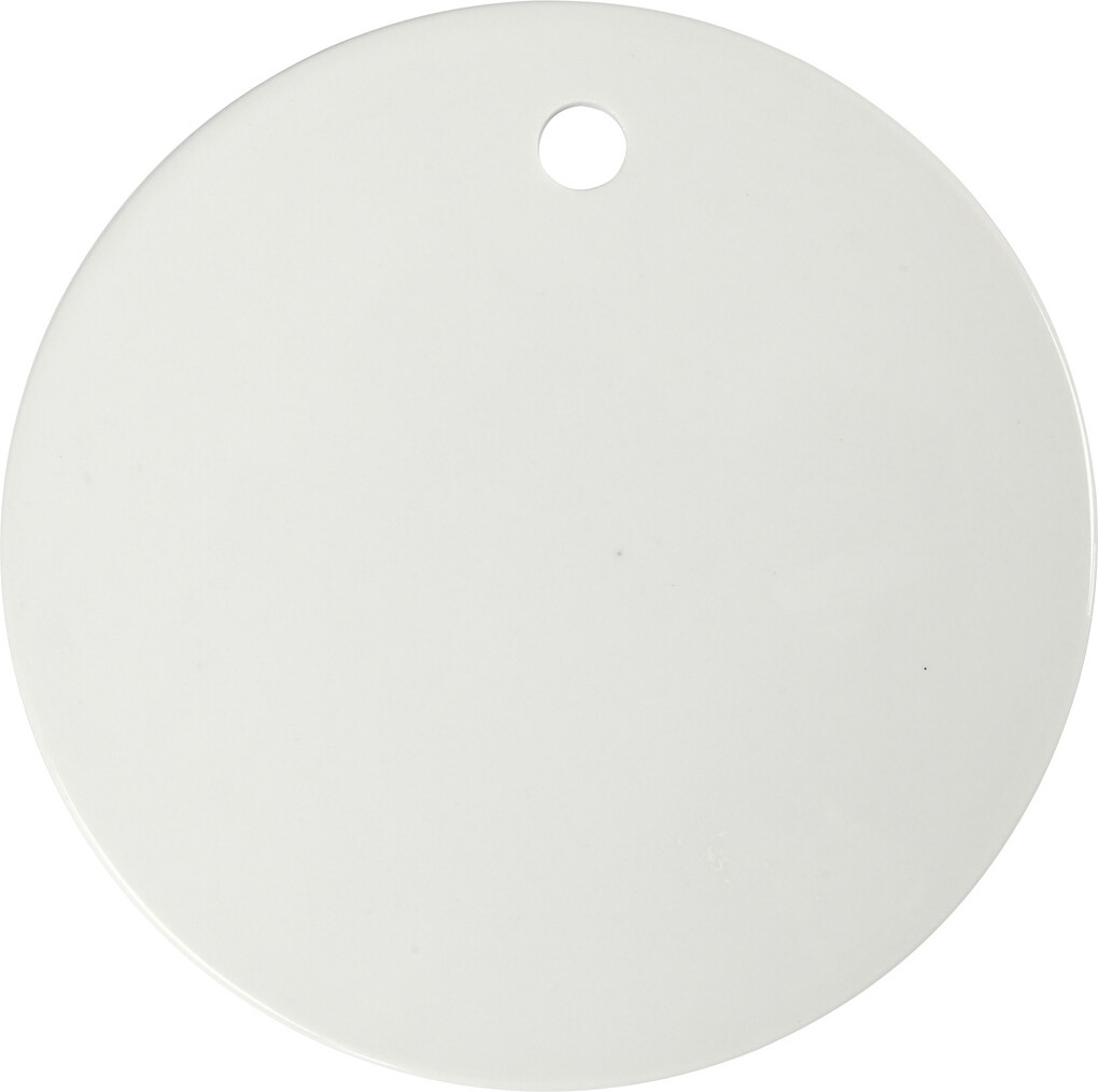 Platte - ø 15 Cm - Tykkelse 0,5 Cm - Hvid - 1 Stk. billede