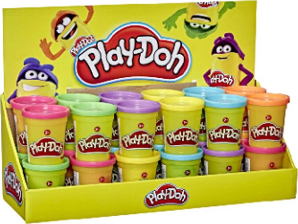 Play-doh - Modellervoks Bøtte 85 G - Assorteret - Hasbro G0510