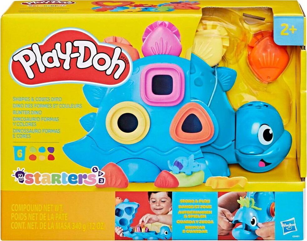 Play-doh - Shapes & Colors Dino Starters - Modellervoks Legesæt